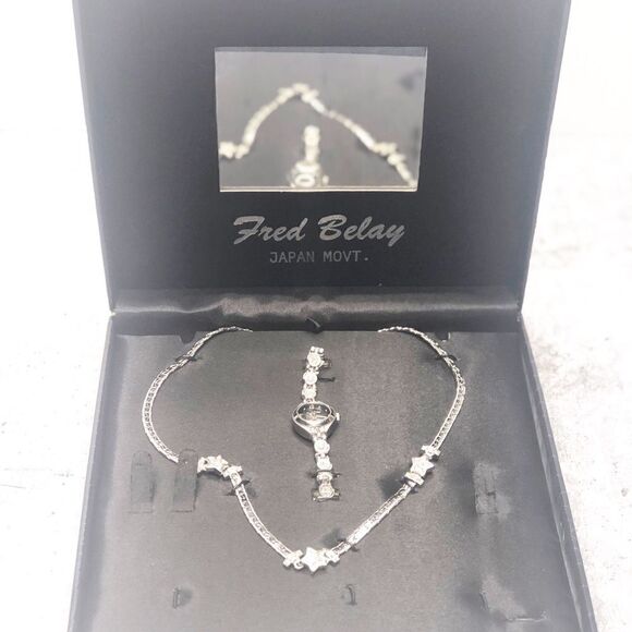 Fred Belay Silver Necklace and Matching Watch Set - Picture 3 of 5